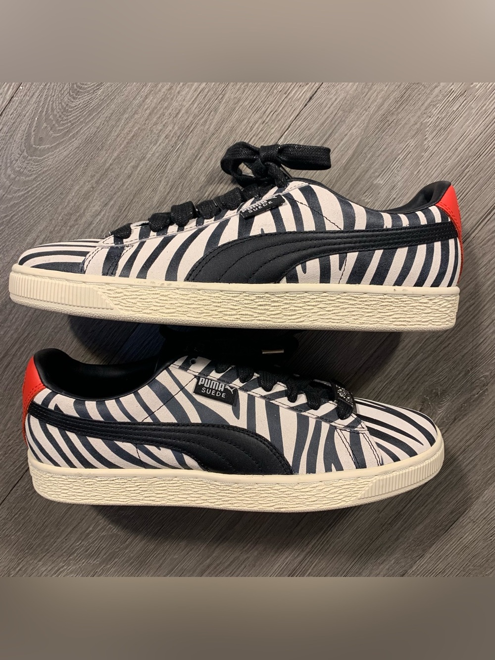 Puma Paul Stanley X Kiss Zebra Suede NEW 50th Anniversary Zebra Stripe 
size 9